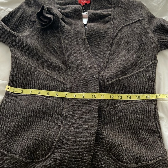 NWT Vintage Italian LO. RI. Women's Brown Sweater Blazer Made in Italy - Picture 15 of 15